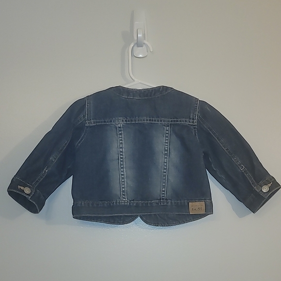 Place Dark Blue Denim Jacket Jean Jacket Girls 12-18 Months LOT H - Picture 3 of 8